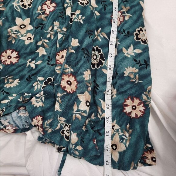 VINTAGE 90s‎ grunge floral mini dress corset tie up back sleeveless S - Picture 8 of 8